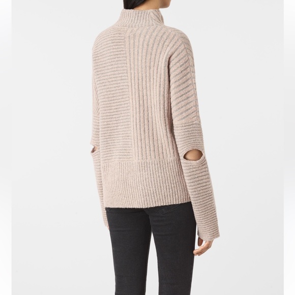 All saints funnel neck  jumper wool blend sweater - Picture 1 of 7